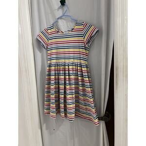 hanna andersson Multicolor Bright Basics Stripe Dress Sz 8
